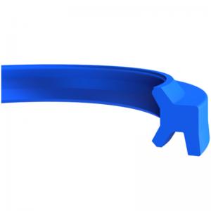 Buy cheap Blue PU / NBR Double Lip Wiper Seal with Upper And Lower Lips Design product