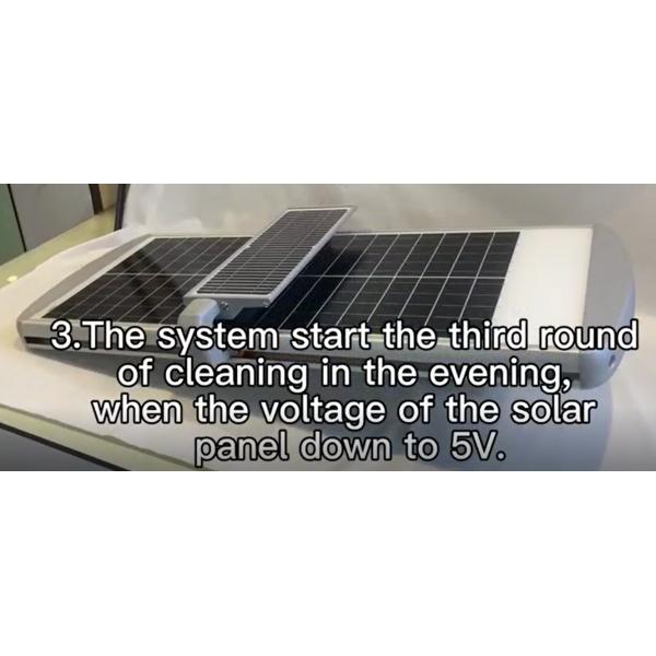 Newest All In One IP65 Lithium Battery Powered Smart Self Cleaning Solar Street Light