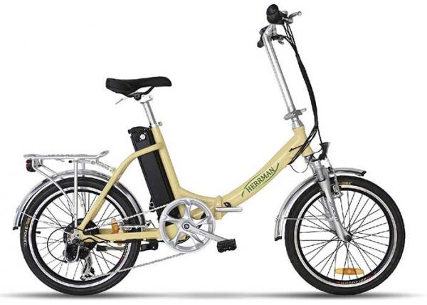 Quality 20 Inch  Portable Foldable Electric Bicycle 30-50 Km / H With Brushless Motor for sale