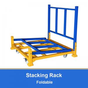 China Folding Pallet Stacking Rack Foldable Stackable For Warehouse Storage on sale