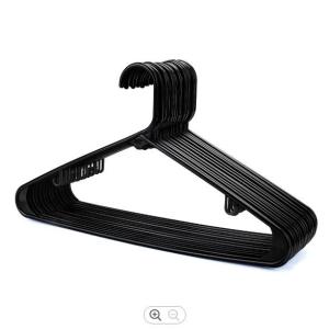 Buy cheap 16 Inches Thick Plastic Hangers Sinfoo Black Plastic Clothes Hangers from wholesalers