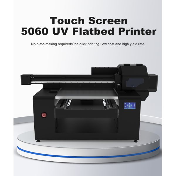 KECAI A2 Adsorption Platform UV Inkjet Flat Printer Varnish Glossy Matte Printing UV Printing Machine 5060 UV Flatbed Printer