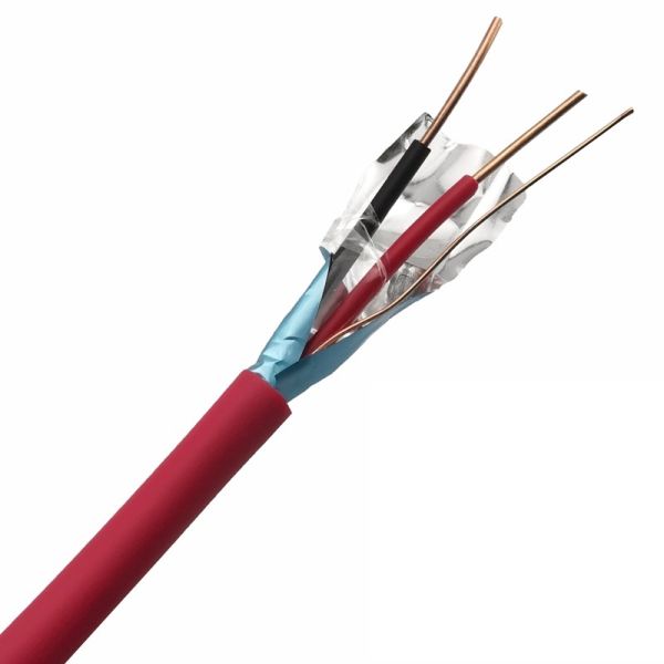 Shielded Fire Alarm Cable 2 Cores Copper Conductor 1.5mm 2.5mm Fire Resistance Cable