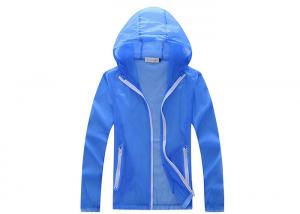 China Polyester Quick Dry Outdoor Sun Protective Clothing , Anti - UV Sportswear Jacket on sale