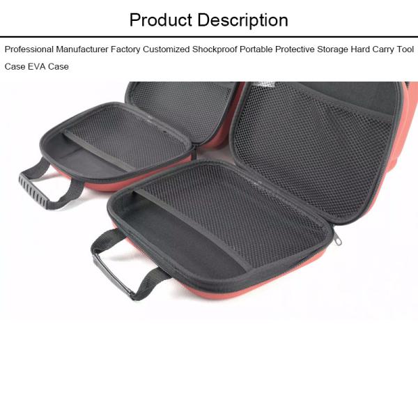 Nylon Colorful Travel 600D 1680D Custom EVA Case With Zipper