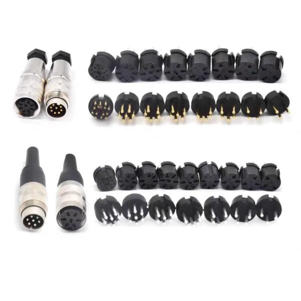 IP67 Waterproof Electrical Cable Connector 4 Pin 6 Pin