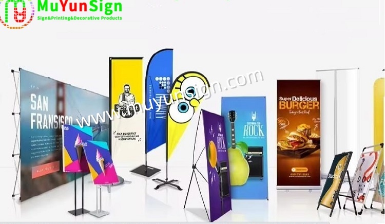 Easy Setup Retractable Roll Up Banner Stand 80x200cm - Professional Exhibition Advertising Display with Travel Bag