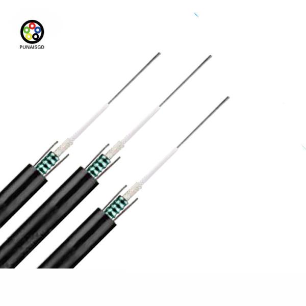 Aerial Outdoor Fiber Optic Cable 6 Core Single Mode GYXTW Armored Fiber Optic Cable