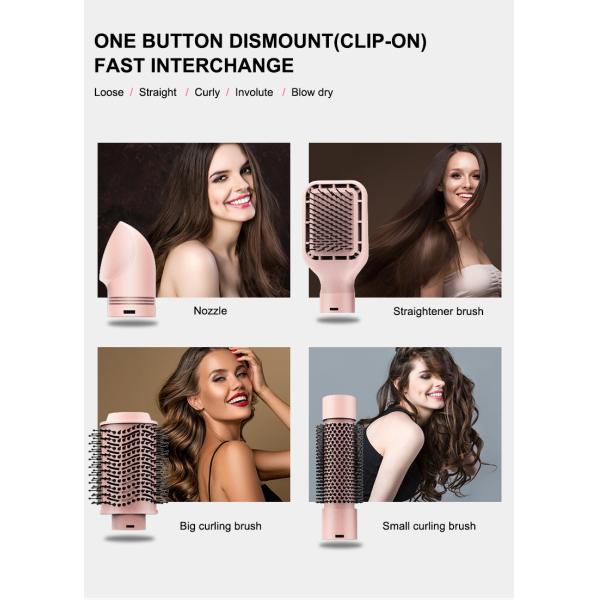 Interchangeable Electric Hair Brush Dryer 4 in 1 Multifunctional