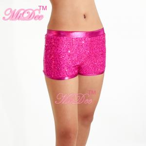China Metallic Edged Hip Hop Dance Costumes Gym Colored Sequin Dance Shorts For Stage Performance on sale