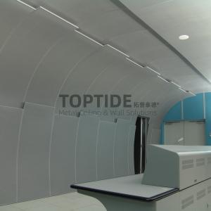 China Tailored Curved Aluminium Panel Arched Wall Ceiling Overall Covering Material perforated metal ceiling tile on sale