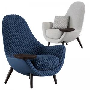 China Burgundy Diamond Grid Living Room Fabric Sofa Chair With Stainless Steel Tea Tray on sale