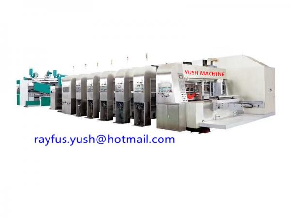 Quality Ffg Box Making Flexo Printer Slotter Die Cutter Folding Gluing Strapping Inline for sale