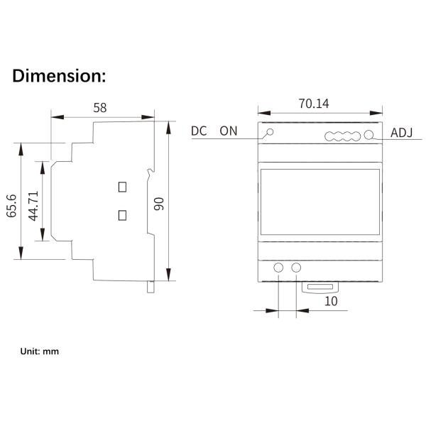 Industrial Power Supply with ±2% Output Voltage Accuracy and 47-63Hz Input Frequency
