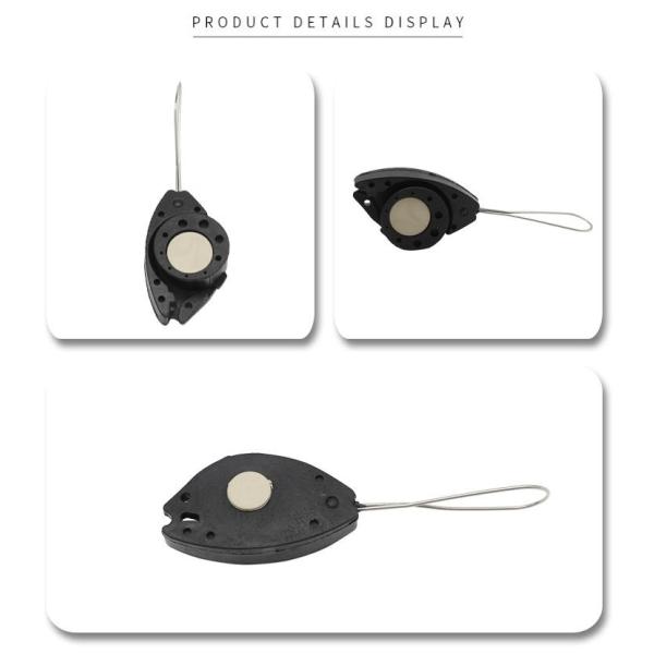 Retainers Fish Tension Clamp Ftth Drop Cable Installation Kits Plastic 201 Stainless Steel