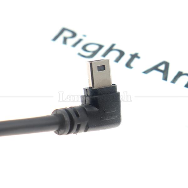 1m 2m 3m 5m 90 Degree L Shape Right Left Angle USB 2.0 A Male to Mini B 5 Pin USB Data Charging Cable for MP3 Camera
