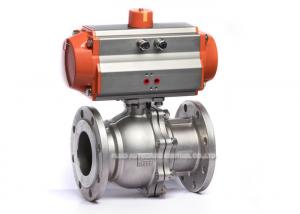 Buy cheap Dn15 - Dn100 2 Way Pneumatic Solenoid Valve Stainless Steel Flange Ball Valve product