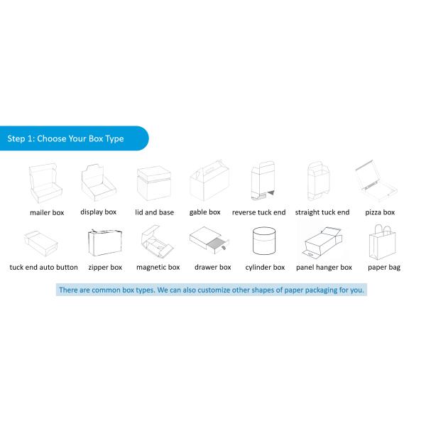 Custom Color Printed Coated Paper Packaging Box With Embossing Foil Gold Logo