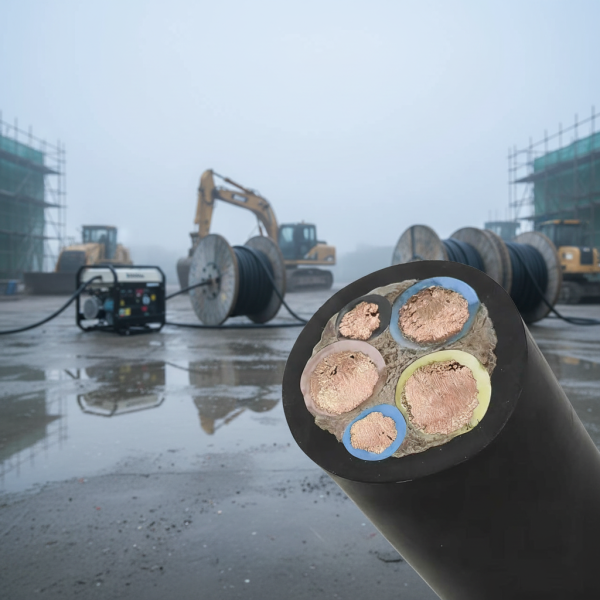 450V / 750V EPR Insulation Flexible Rubber Cable With Multi Stranded Bare Copper Conductors