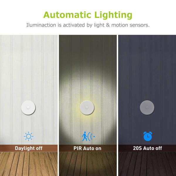 LED Motion Sensor Light, USB Rechargeable Stick On USB Rechargeable Motion Sensor Light