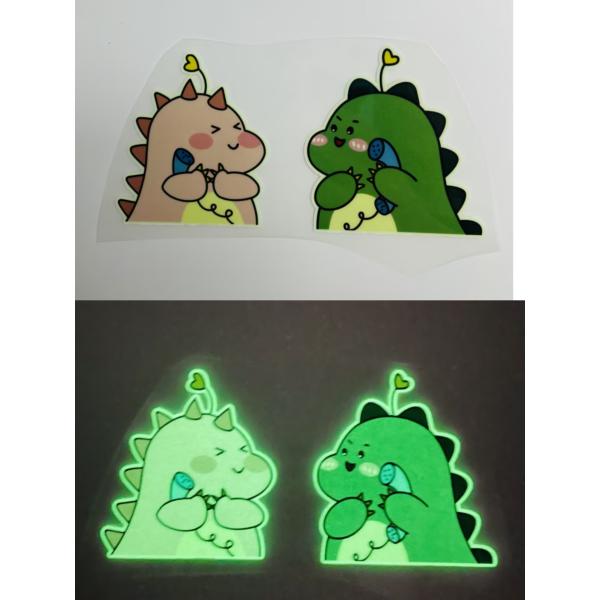 Customized Glow In The Dark Logo Waterproof Luminous Heat Transfer