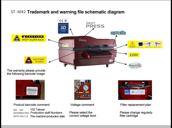 3d sublimation vacuum heat press
