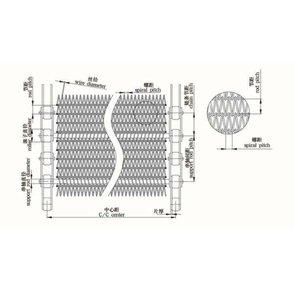 Oven Use 304 Stainless Steel Chain Mesh Belt High Temperature Resistant