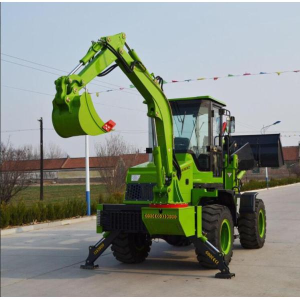 Powerful Compact Backhoe Loader 2.5 Ton Earth Moving Machinery