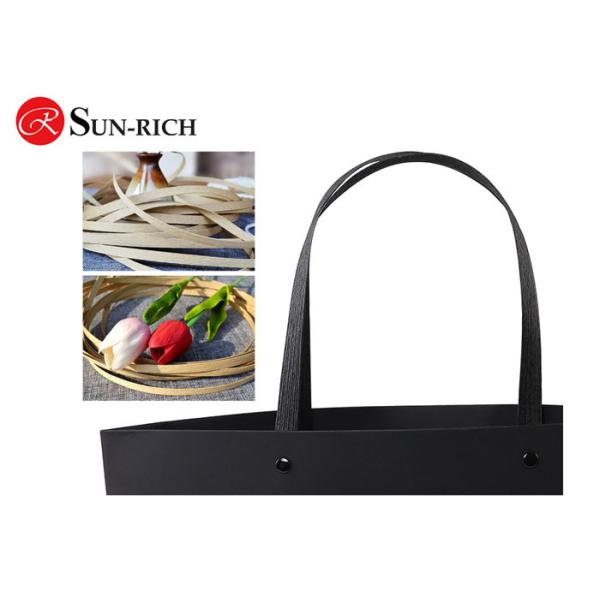2017 Best Sell High Quality Black Boat Shape Paper Bags Paper Hand Bags