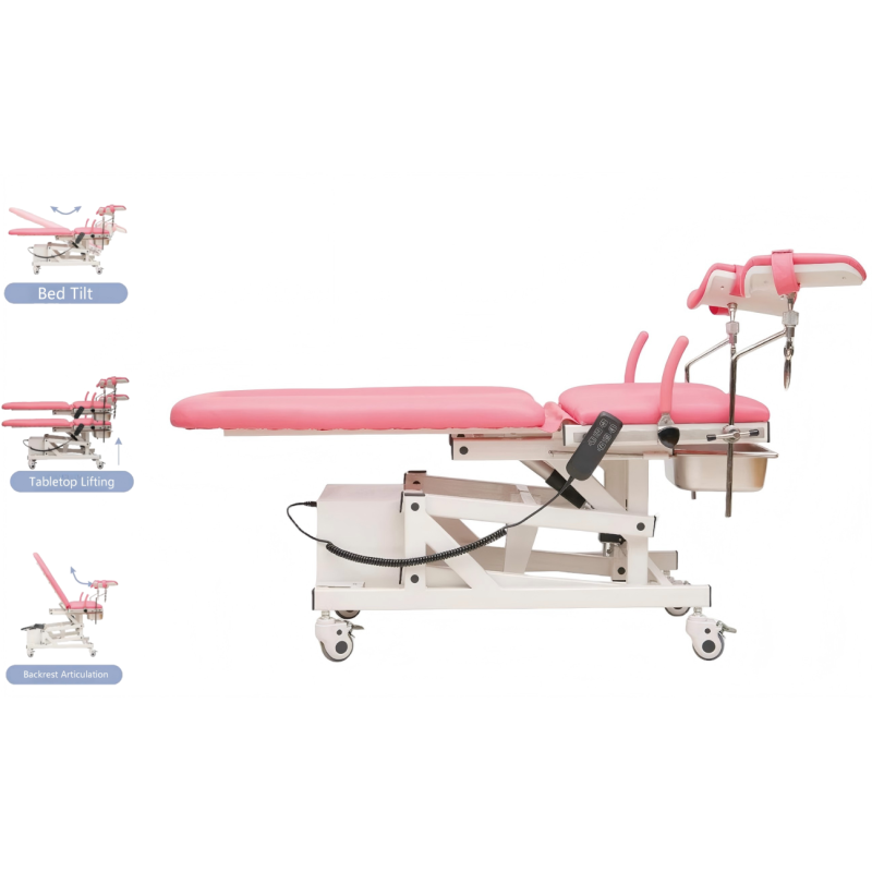DS-III Electric Examination Table with Streamlined Design, Concealed Waste Basin Optional Colors