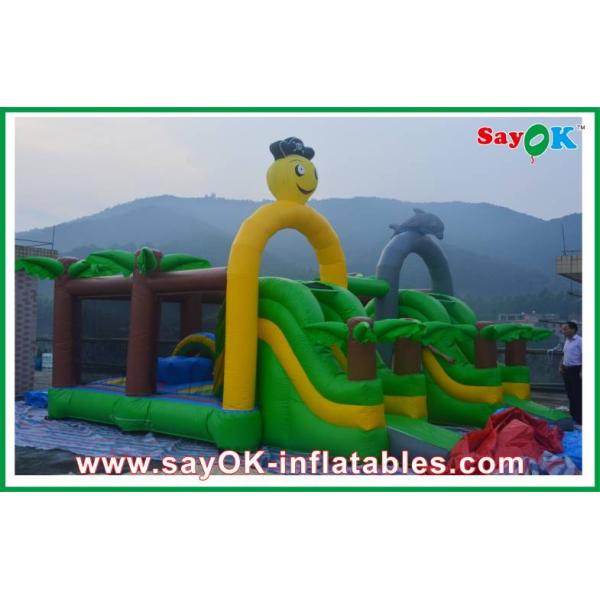 0.55mm PVC Inflatable Bounce , Logo Printing Inflatable Bouncy Castle