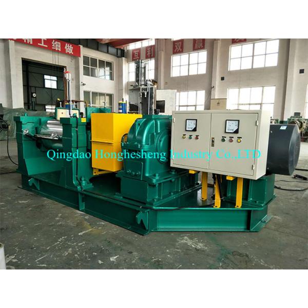 Electrical Nip Open Roll Rubber Mixing Mill Hard Toothed Adjustable 380V