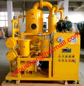 China Double Stage Vacuum Transformer Oil Purifier Machine ,Insulation Oil Purification Plant Dehydration and Filtration Plant on sale