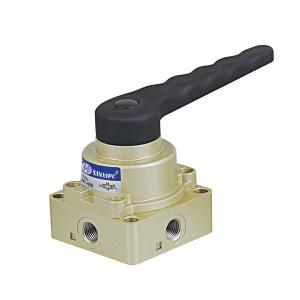 China HV Series Pneumatic Manual Valve Hand Switching Valve With Pipe / Plate Connection on sale
