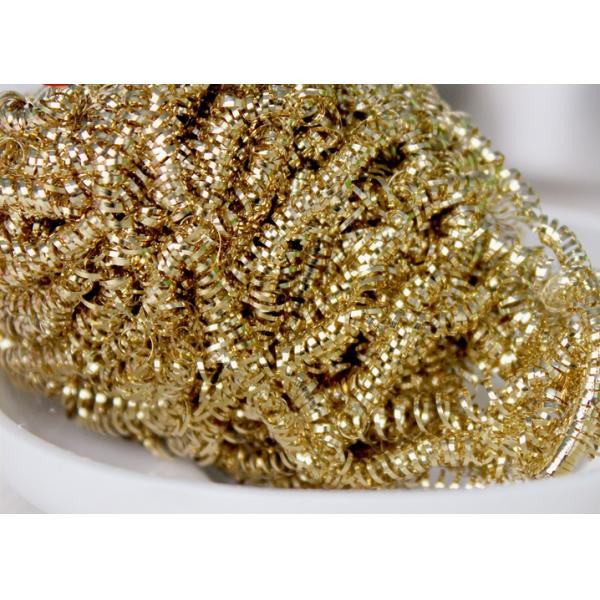 Environmental Friendly Brass Wire Sponge , Rust Resistant Large Scouring Pads