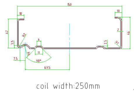 Beam Profile Lock Cold Roll Forming Machine for upright structure 4 roller stations