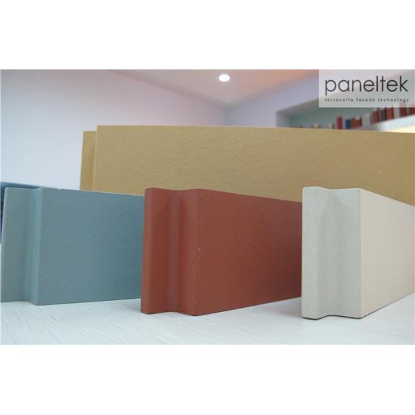 Terracotta Facade Exterior Insulated Wall Cladding Panels , Rainscreen Cladding Panels