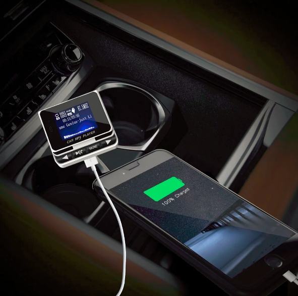 Universal Car MP3 player With Wireless FM Transmitter , Support USB and TF Card