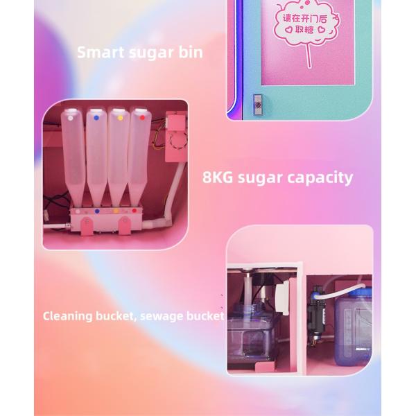 Customized Automatic Mini Cotton Candy Machine Vending Plastic Material