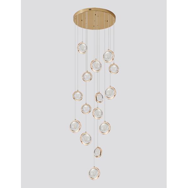 New modern pendant light loft for living room ball crystal villa scandinavian chandelier(WH-NC-63)