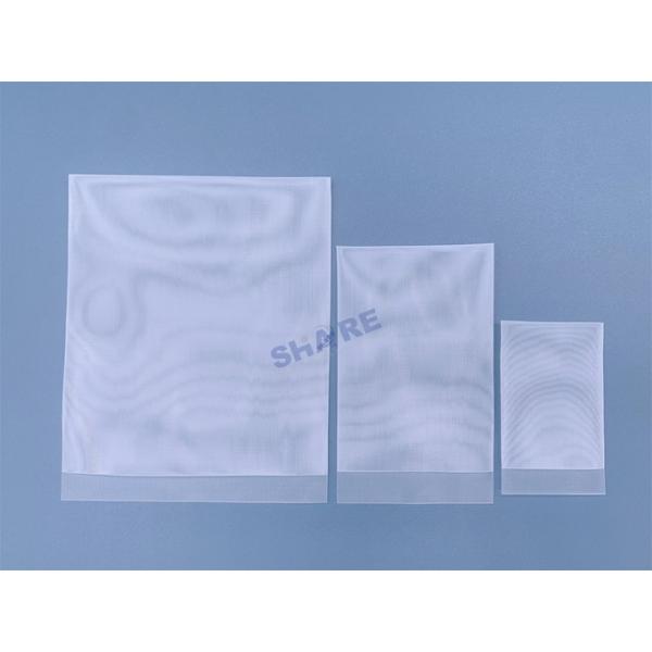 Custom 30mm X 50mm 45mm X 75mm 75mm X 95mm Easy Fill Flap Biopsy Filter Bags Pleated Bottom