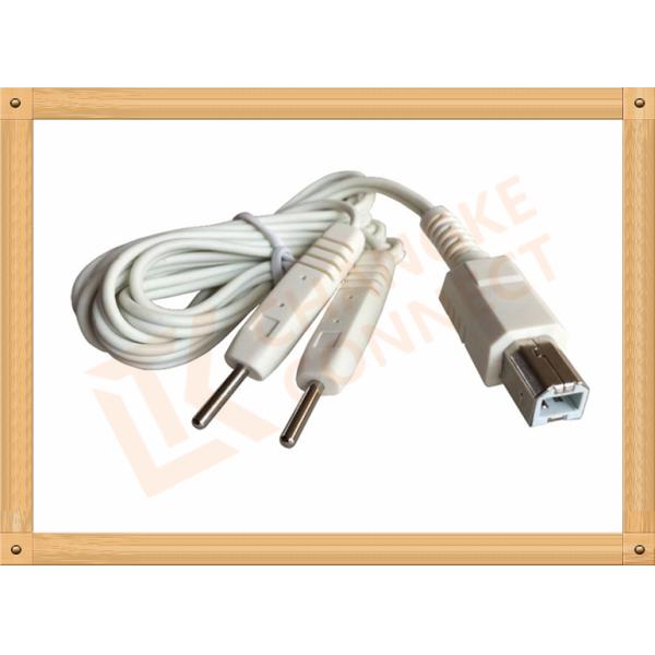 Square Plug Tens Unit Cables To 2 Pin Y Type Medial Tens EMS Heating Cable for monitor