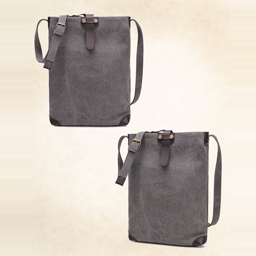 Canvas shoulder bag in blue black dark green color customize bag promoation gifts