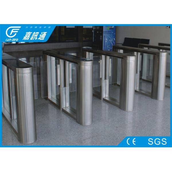 Speed Safety Control System Customized Card Reader Swing Electrical Turnstiles For Visitor Management