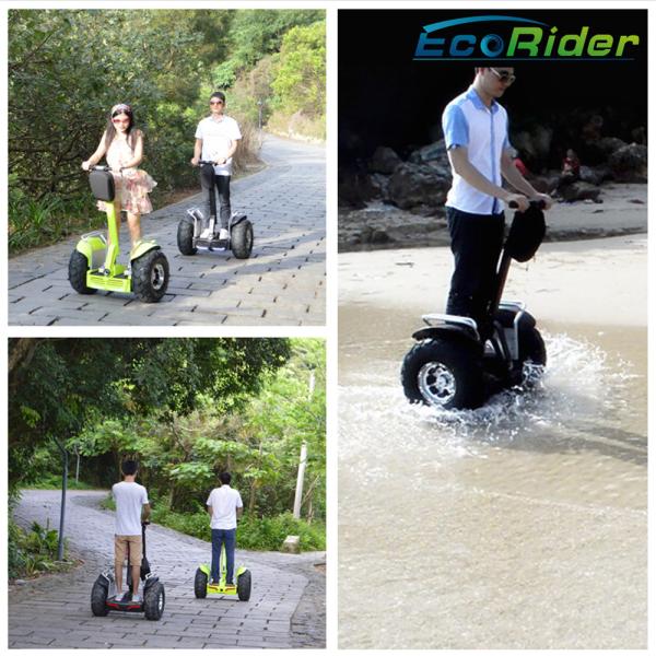 Electric Chariot Yellow Self Balancing Scooters CE Approved Three Modes Switching
