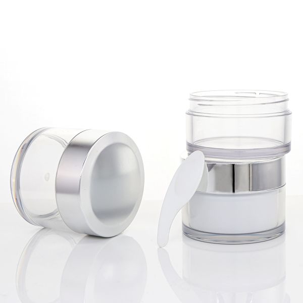 Food-Grade PET Leak-Proof Plastic Cream Jar with Customizable Sizes for Skincare Packaging