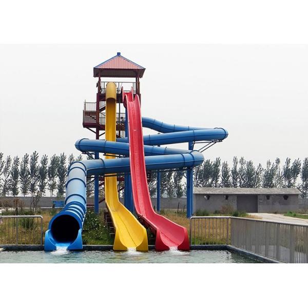 High Speed Kamikaze Water Slide With Straight Steep Drop For Hotel