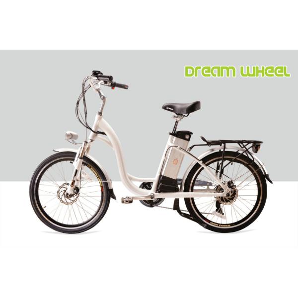 250W 24" Ladies Electric Urban Bike With Shimano Derailleur