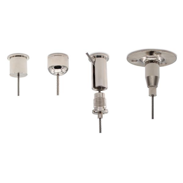 Metal Suspension Cable Gripper Ceiling Mount Tapered Ceiling Cable Holder For 1.2mm Wire