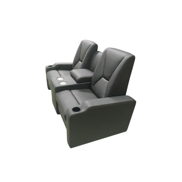 Contemporary Modern Recliner Chair Theater Seating With Power Push Button USB Charge Dock